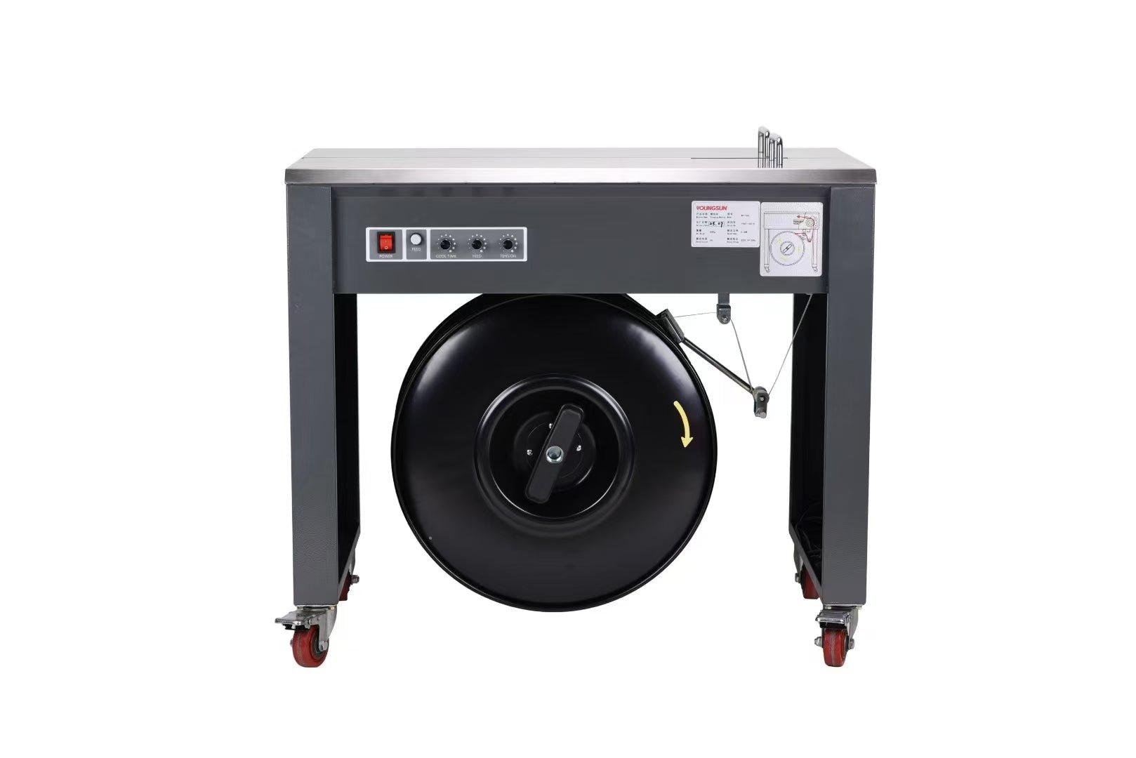 MH - 50C High Workbench Semi - automatic Strapping Machine - beyond pack