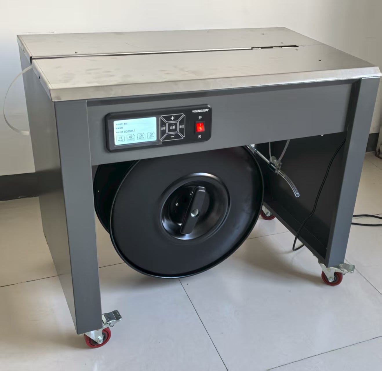 MH - 50C High Workbench Semi - automatic Strapping Machine - beyond pack